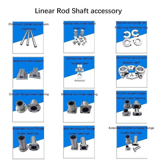 Alt view image 5 of 7 - 2Pcs 8mm x 1000mm Linear Rod, Diameter 8mm Case Hardened Chrome Plated Smooth Linear Motion Rod Shaft Guide Rail - Metric h8 Tolerance L: 39.37 inch /1000mm