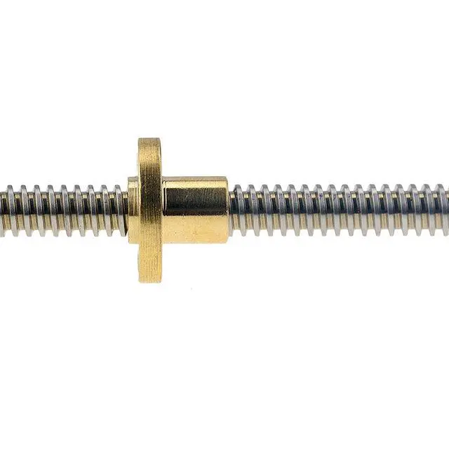 Alt view image 3 of 4 - 600mm Linear Motion Rod Guide & 8mm Lead Screw & SK8 Shaft Support & SCS8UU Bearings & 2PCS KP08 & Flexible Shaft Couplings