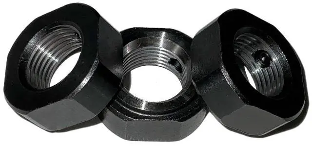 Main image of DN20 Lock Nut for Roller Screw5Pack M20 x 2.5 Hex Nut, 42CrMo Steel, 6H Precision, Phosphated and Lubricated Anti Backlash, Copper Setscrew Included