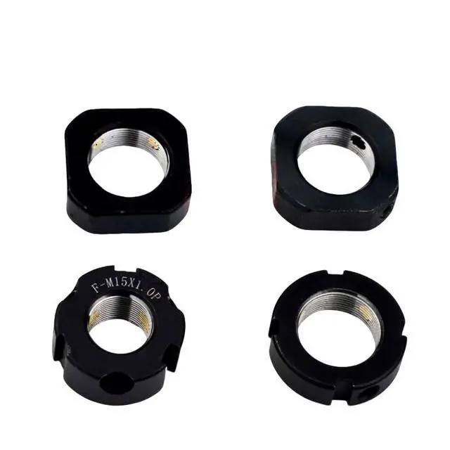 Alt view image 4 of 6 - DN20 Lock Nut for Roller Screw5Pack M20 x 2.5 Hex Nut, 42CrMo Steel, 6H Precision, Phosphated and Lubricated Anti Backlash, Copper Setscrew Included