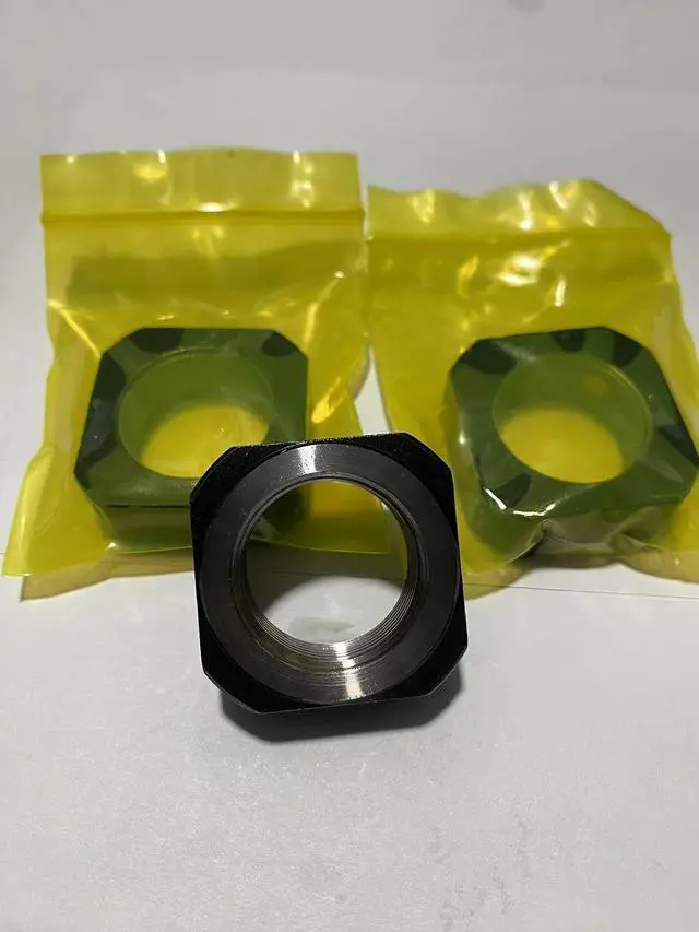 Alt view image 6 of 6 - DN20 Lock Nut for Roller Screw5Pack M20 x 2.5 Hex Nut, 42CrMo Steel, 6H Precision, Phosphated and Lubricated Anti Backlash, Copper Setscrew Included