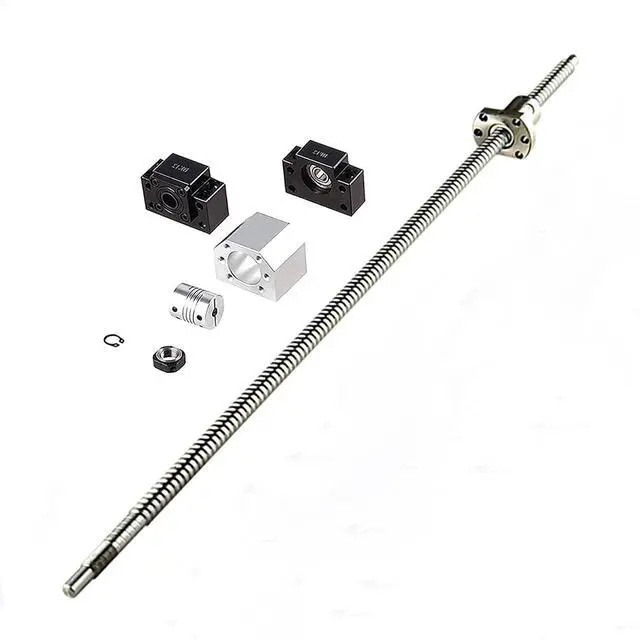Main image of ANWOK Anti-Backlash Ball Screw SFU1605-1550mm with BallScrew Nut+Nut Housing + Coupler with BK12/BF12 Standard End Machiningfor CNC Route Grinding Machine