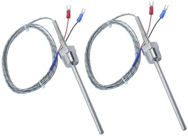 Main image of 1/2 Inch NPT Thread K-Type Thermocouple Probe 4 Inch Long 0.24 Inch