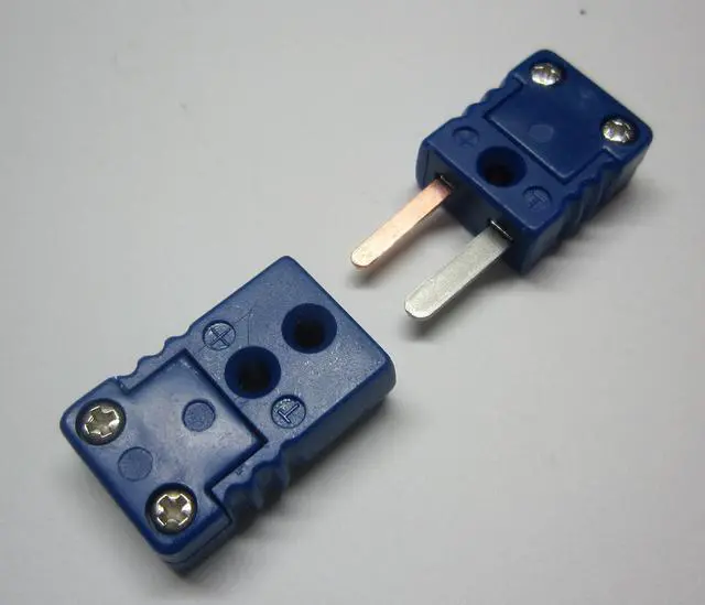 Alt view image 3 of 7 - Mini T-Type Thermocouple Wire Connector, Cable Connector, 5 Sets Pairs Male and Female Plugs
