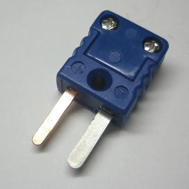 Alt view image 5 of 7 - Mini T-Type Thermocouple Wire Connector, Cable Connector, 5 Sets Pairs Male and Female Plugs
