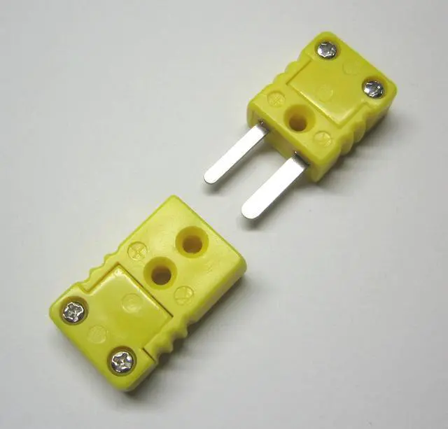 Alt view image 7 of 7 - Mini K-Type Thermocouple Wire Connector, Cable Connector, 5 Sets Pairs Male and Female Type K Plugs