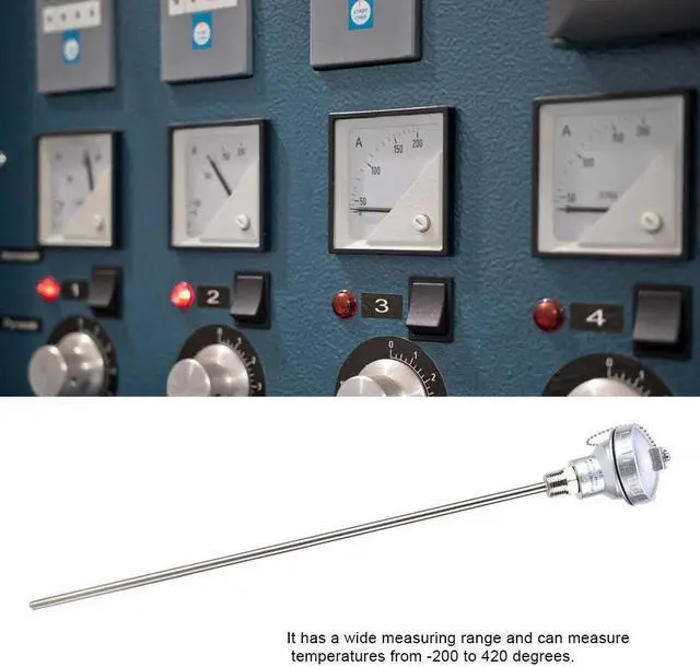 Alt view image 3 of 7 - 1/2" NPT Thread Thermocouple Terminal Head PT100 Temperature Sensor Probe