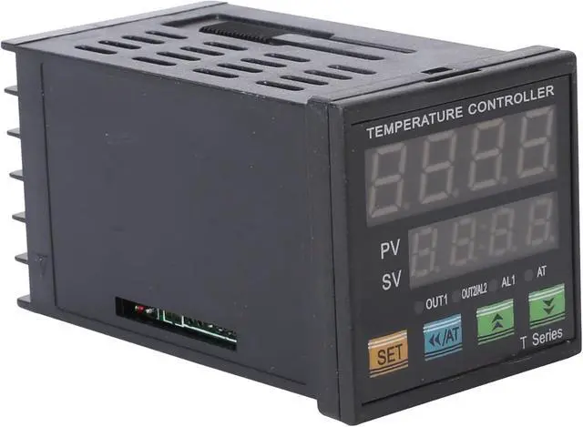 Alt view image 4 of 7 - PID Temperature Controller Industrial Automation Control Meter Indicator, High Voltage 100V to 240V PID Thermostat with K Thermocouple 25A SSR Fahrenheit and C Display Alarm Output TC RTD Input