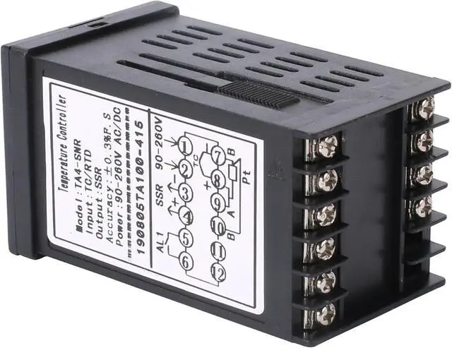 Alt view image 5 of 7 - PID Temperature Controller Industrial Automation Control Meter Indicator, High Voltage 100V to 240V PID Thermostat with K Thermocouple 25A SSR Fahrenheit and C Display Alarm Output TC RTD Input