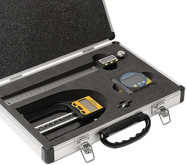 Main image of 200 mm/8inch Digital Display Angle Ruler, Digital Angle Finder with Electronic Laser(Laser Output Power: 1 mW, Laser Class: I) and Digital Depth Gauge, for Woodworking, Home Renovation