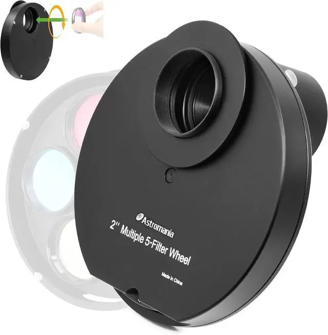 Main image of 5-Position Filter Wheel Holder for Telescope Filter 2 Inch