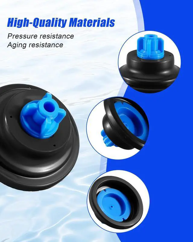 Alt view image 3 of 6 - 100Pcs 823492 Blue Tip Diaphragm Fit for Wascomat Huebsch Speed Queen Unimac Washer, Washer Diaphragm Assembly Replace 300202 823493 823499