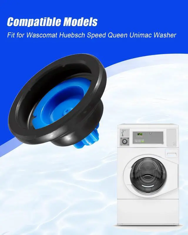Alt view image 5 of 6 - 100Pcs 823492 Blue Tip Diaphragm Fit for Wascomat Huebsch Speed Queen Unimac Washer, Washer Diaphragm Assembly Replace 300202 823493 823499