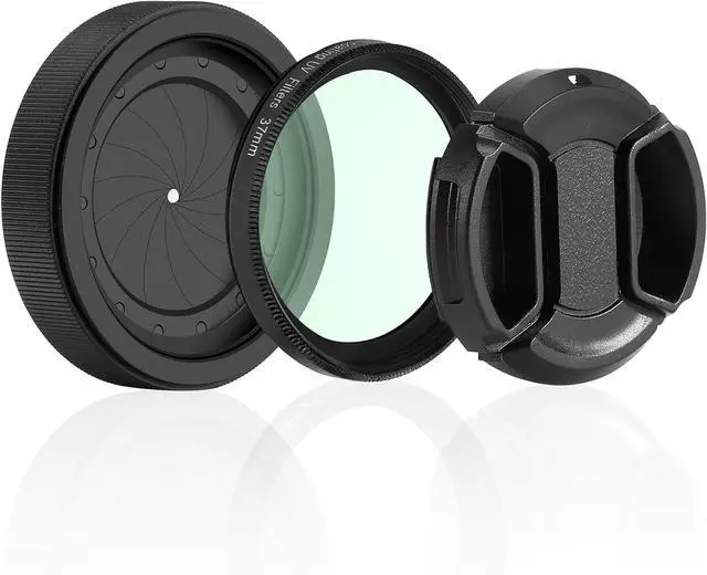 Alt view image 2 of 6 - Adjustable Iris Aperture Diaphragm M30 to M37 Iris Aperture Diaphragm Adapter Optical Diaphragm 1.5-26mm Lens Module Adapter Ring PVS-14 PSV14 Optics (Filter Protector Cover Set 1)