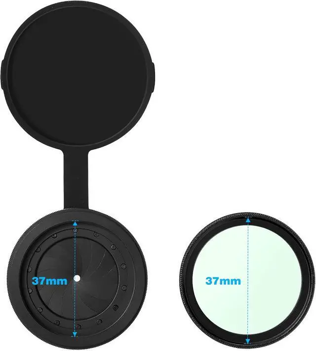 Alt view image 3 of 6 - PVS 14 Adjustable Iris Aperture Diaphragm Filter Pack M30 to M37 Iris Aperture Diaphragm Adapter Optical Diaphragm 1.5-26mm Lens Module Adapter Ring PVS-14pvs14 Iris Adjustable iris Cap Filter Set
