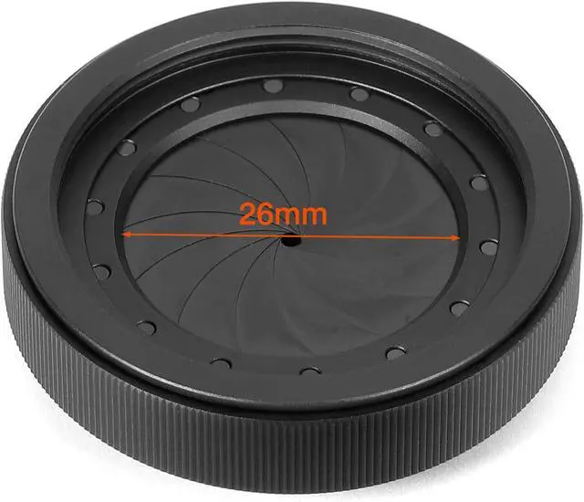 Alt view image 4 of 6 - Adjustable Iris Aperture Diaphragm M30 to M37 Iris Aperture Diaphragm Adapter Optical Diaphragm 1.5-26mm Lens Module Adapter Ring Optics PVS-14 PVS 14 Optics (M30/M37*2)