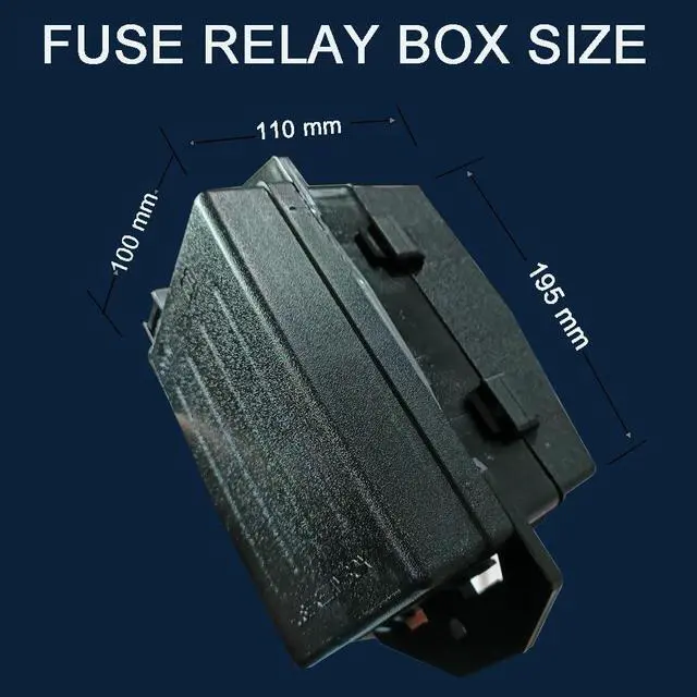 Alt view image 4 of 7 - 12V24VRelay Fuse Block with 10Pack 5Pin 30A Relays Slots 40 ATC/ATO Fuse Universal Circuit Control Relay System Box Controller Manual Dimmable 12V24V On/Off Switch Panel for Car SUV Truck