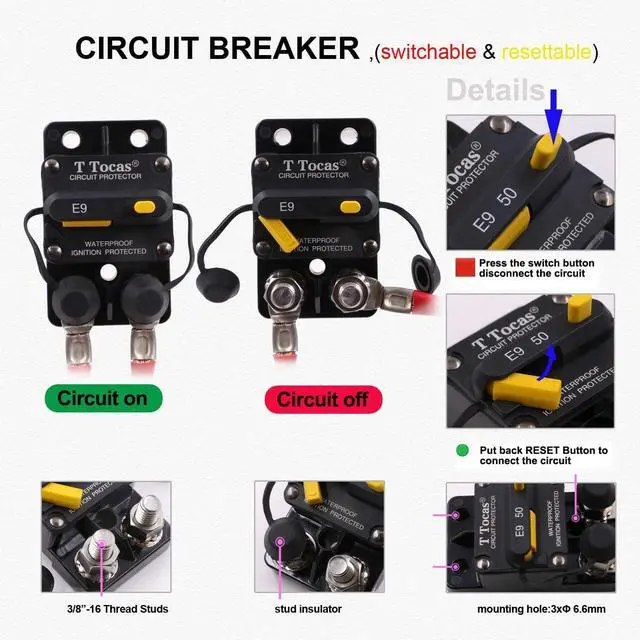 Alt view image 3 of 7 - Hi-Amp 250A Amp Circuit Breaker