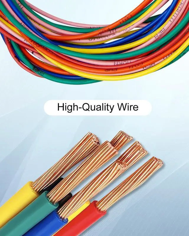 Alt view image 2 of 6 - 14 Circuit Universal Wiring Harness Fit for Street Muscle Car Hot Rod Rat XL Chevy Ford Chrysler Mopar, Comes with 24-pcs 12V Fused Copper Wire Harness Cable Set