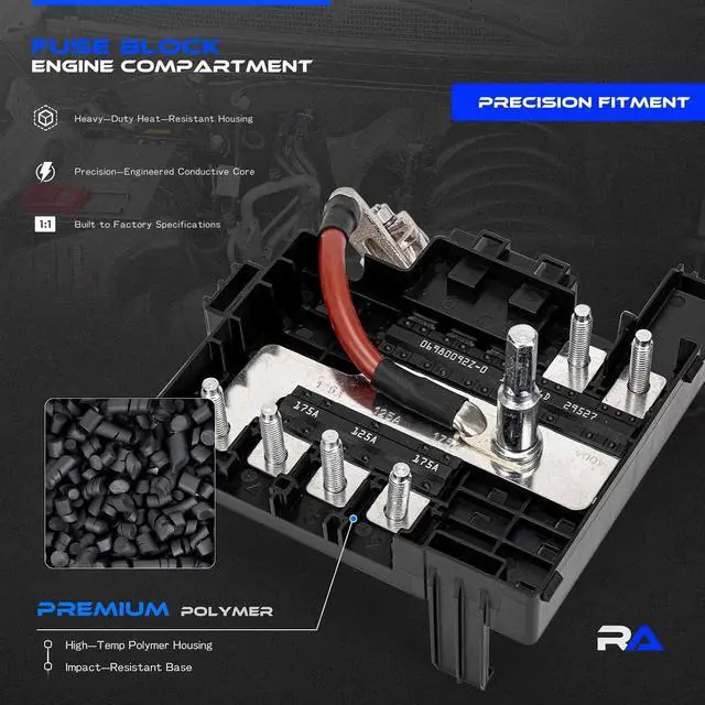 Alt view image 3 of 7 - Battery Distribution Fuse Block Fit for Silverado Sierra 2017-19, 84354721
