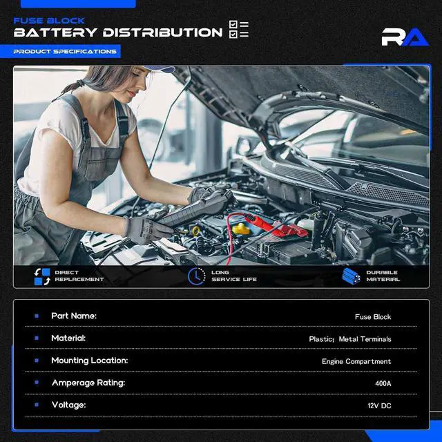 Alt view image 4 of 7 - Battery Distribution Fuse Block Fit for Silverado Sierra 2017-19, 84354721