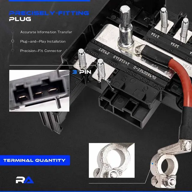 Alt view image 6 of 7 - Battery Distribution Fuse Block Fit for Silverado Sierra 2017-19, 84354721
