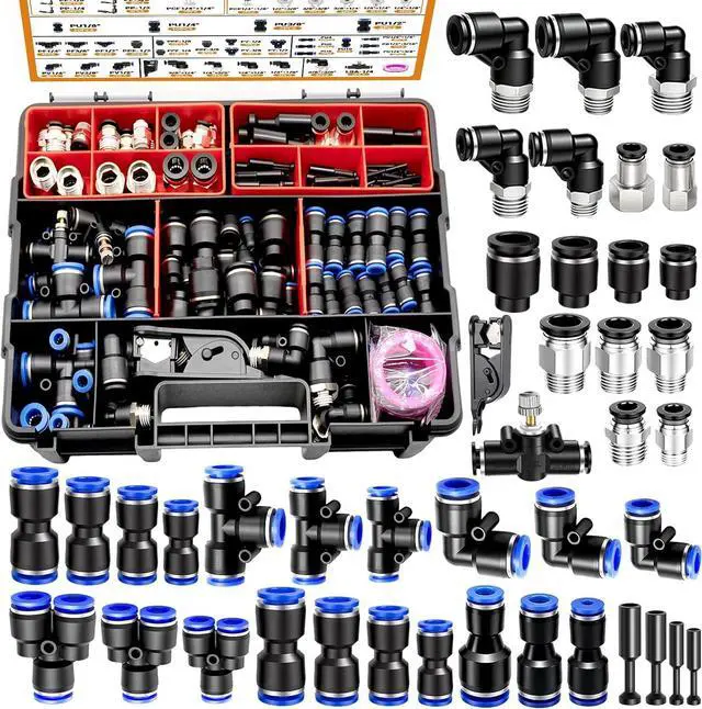 Main image of 210 PCS Quick Connect Air Hose Fitting Assortment Kit