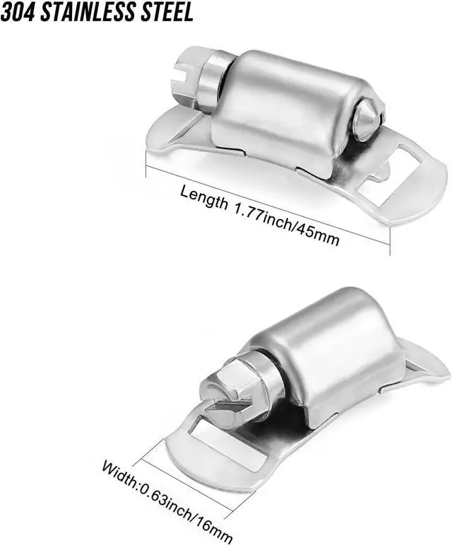 Alt view image 5 of 7 - Hose Clamps, DIY 56 FT Metal Strap + 24 Fasteners, Hose Clamps Stainless Steel, Large Adjustable Hose Clamp Pipe Clamp for Pipe Automotive Mechanical Applications