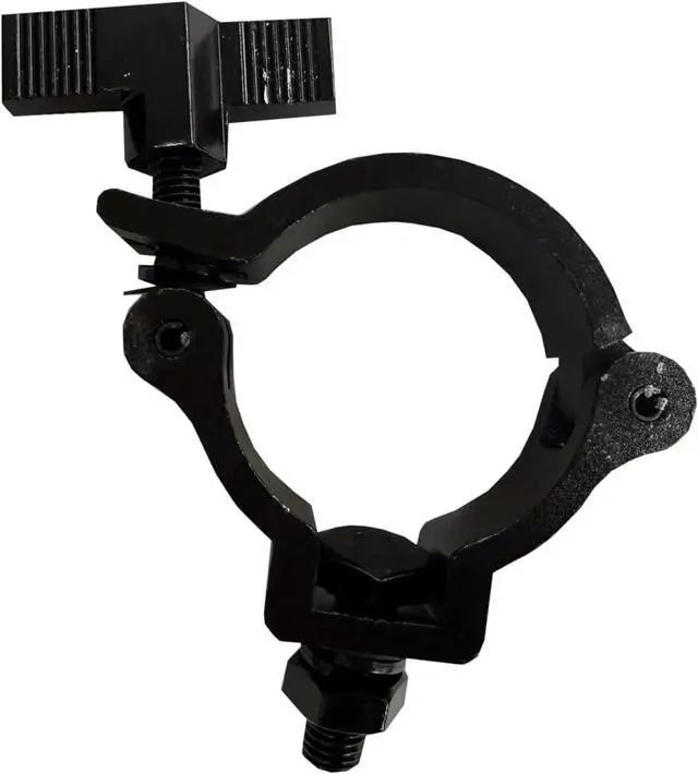 Alt view image 3 of 4 - 20 Pack Black DJ Light Clamps Fits O.D. 2" Truss, Aluminum O-Clamp for Stage Fits 48-52mm OD Tube/Pipe, for Truss, Moving Head Light