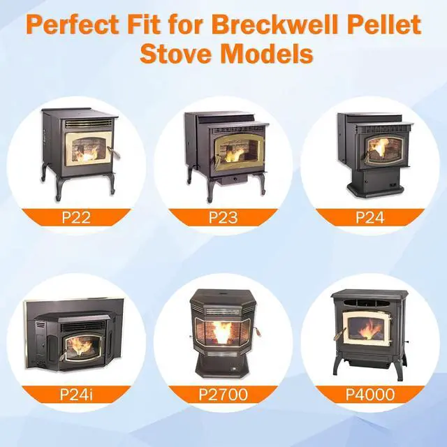 Alt view image 2 of 7 - Replacement A-E-027 Combustion Blower Motor for Breckwell Pellet Stove P22, P23, P24, P26, P2000, P2700, Big E Models, Exhaust Blower for US Stove 5040 Pellet Stoves.(Without Housing)