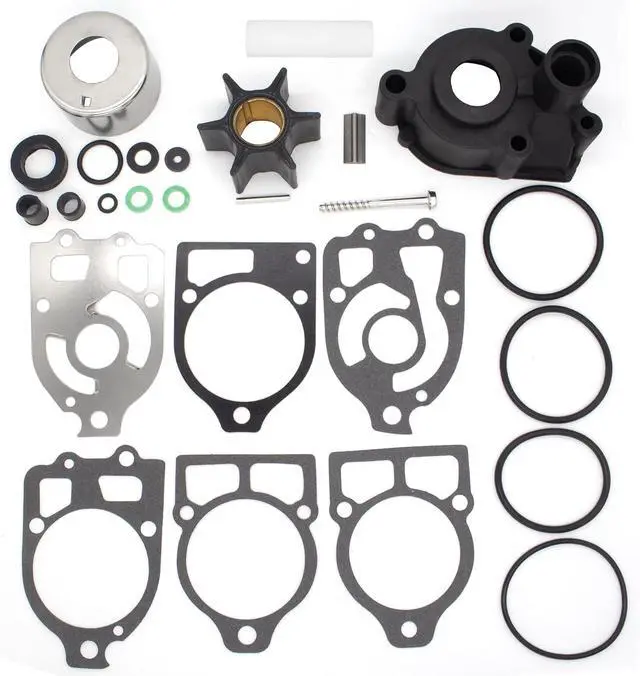 Alt view image 5 of 5 - QuickMarine 96148A8 Water Pump Impeller Repair Kit for Mercury Marine 75-200 HP Outboard Motors and MerCruiser Drives Replacement 46-96148A8 46-96148Q8 Sierra 18-3517 Boat Engine