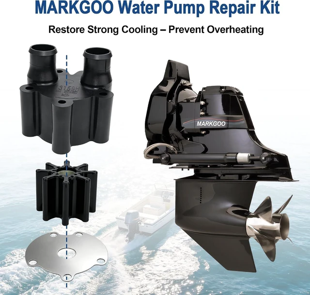 Alt view image 7 of 7 - 807151A14 Water Pump Impeller Repair Kit for MerCruiser Inboard Sterndrive V6 V8 Bravo Alpha 4.3L 5.0L 5.7L 5.8L 6.2L 6.3L 7.4L 8.2L 8.6L 8.7L Replaces Sierra 18-3150 807151A7
