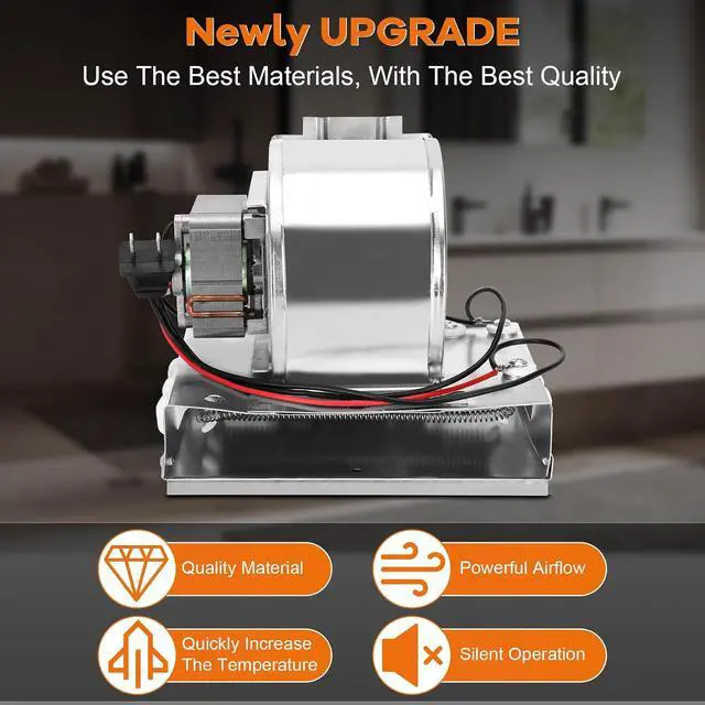 Alt view image 5 of 7 - S97017648 Heater Motor Assembly, S97017648 Fan Replacement for Broan NuTone 665RP 605RP 9965 660RP 9905 665RSP, 97017648 Bathroom Exhaust Fan Motor for NuTone Heater