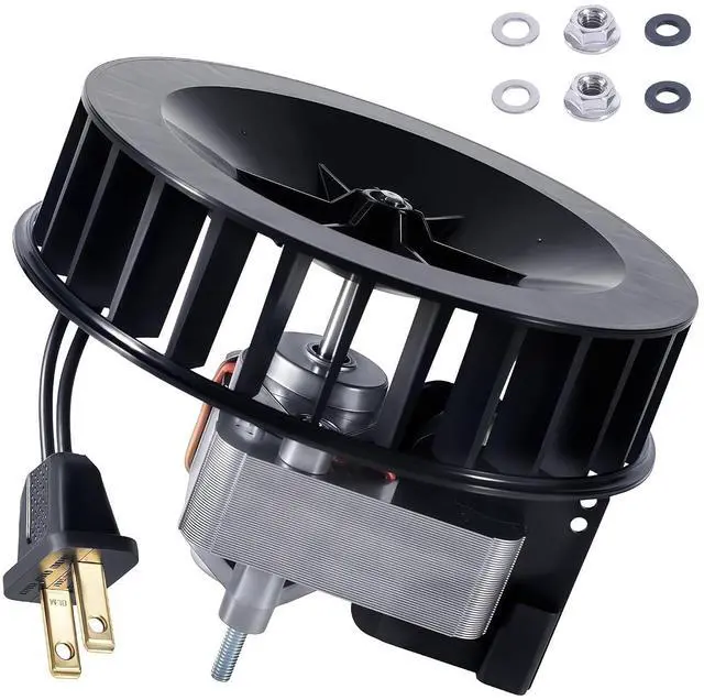 Main image of S97017646 S99080592 Bathroom Exhaust Fan Motor and Blower Wheel Replacement Compatible with Broan NuTone 605P 605RP 665F 665P 665RP 665SP 668P 668RP Replaces 99080592 120V Motor Assembly