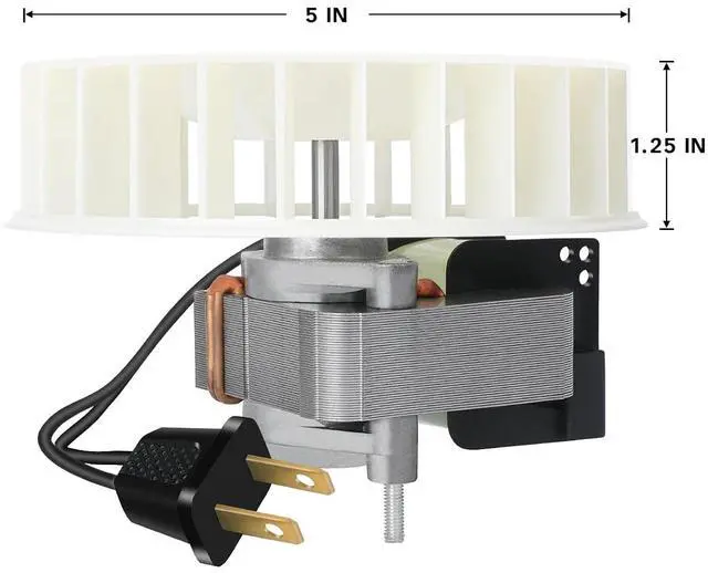 Alt view image 2 of 5 - 89850000 S89850000 Replacement Bathroom Exhaust Fan Motor & Blower Wheel - Fits 665RP, 668RP, 9965, 605P, 605RP, 665P, 668P, 9905, VH668P, 665RSP, J238-062-6404 - Quiet, Powerful, Easy to Install