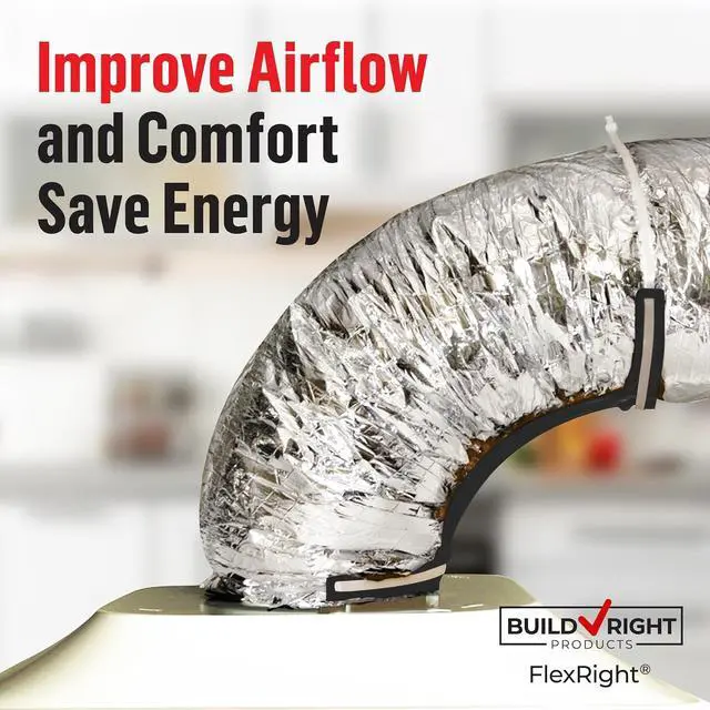 Alt view image 5 of 7 - FlexRight Universal Flexible Duct Elbow Support 25 Pack Fits 4"16" Flex Ducts, Eliminates Kinks, Improves Airflow, Reduces Energy Use, UL-Classified for Plenum Applications