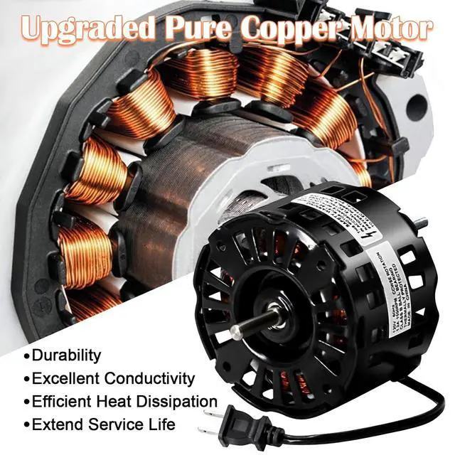 Alt view image 4 of 7 - JA2B104N Vent Fan Motor Replacement for Broan 86933, 86933-000, 8693000, 86933000, 40933 Bathroom Exhaust Fan Motor for Nutone 8664RP, 8663RP, 8673RP, 676-D, 2676F-A, 5KSM84DFK120P