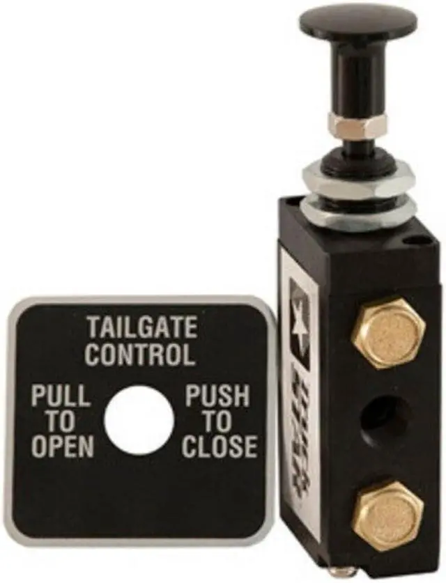 Main image of Buyers Products BAV010 4-Way 2-Position Manual Air Valve With Five 1/8 Inch NPT Ports, For Use With Tailgate Applications, Air Compression, Pneumatics, Dump Body Hardware & Accessories