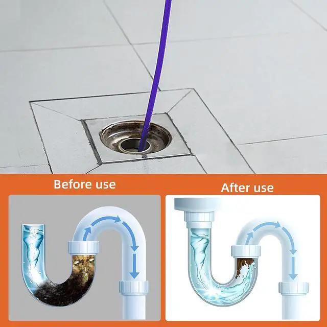 Alt view image 7 of 7 - Sewer Jetter Kit for Pressure Washer, 100FT Drain Cleaner Hose 5800PSI with 1/4 Inch NPT Corner, Rotating Nozzle and 4 Different Button Nose Sewer Jet Nozzles, Waterproof Tape and 2 Spanners Purple