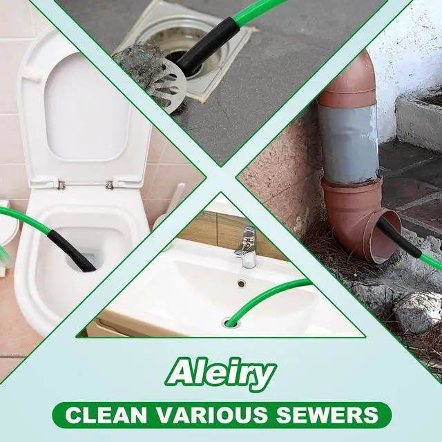 Alt view image 5 of 7 - Sewer Jetter Kit for Pressure Washer,Water Jet Drain Cleaning Hose with Corner Rotating Button Spring Nose 1/4" NPT Sewer Cleaning Tool High-Pressure Nozzles,5800 PSI 50 FT