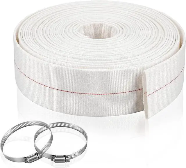 Main image of 3'' x 100 ft Pool Backwash Hose, Heavy Duty Reinforced PVC Lay Flat Discharge Hose, Sump Pump Discharge Pipe for Swimming Pools Outdoor Lawn Garden Irrigation Car Cleaning Pool Water Transfer