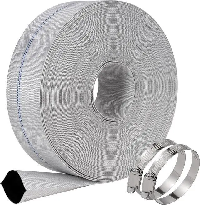 Main image of 1 1/4" 100 ft Pool Backwash Hose Lay Flat Water Discharge Pump Hoses