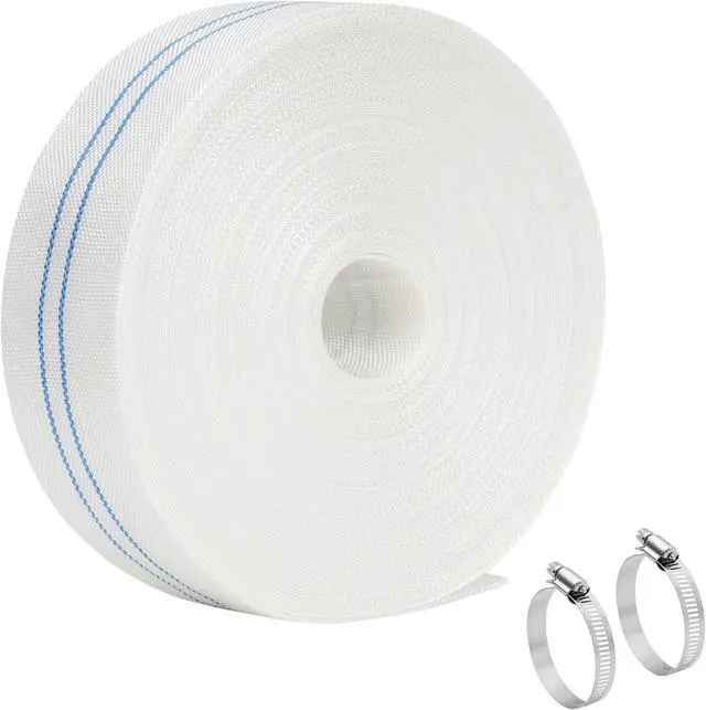 Main image of Pool Backwash Hose 2 IN × 100 FT, Discharge Layflat Hose for Pool Filter Backwashing, Sump Pump Drainage and Water Transfer, with 2 Clamps