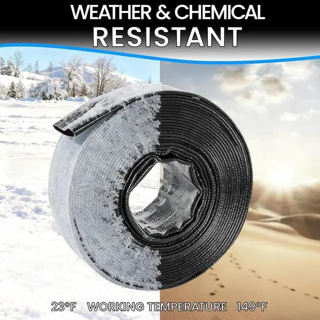 Alt view image 3 of 7 - Backwash Hose 1-1/2" x 50 ft, Heavy-Duty Lay-Flat Reinforced PVC Discharge Hose with 2 Stainless Steel Thumb Screw Clamps, Leak-Resistant for Inground & Above-Ground Pool Filters