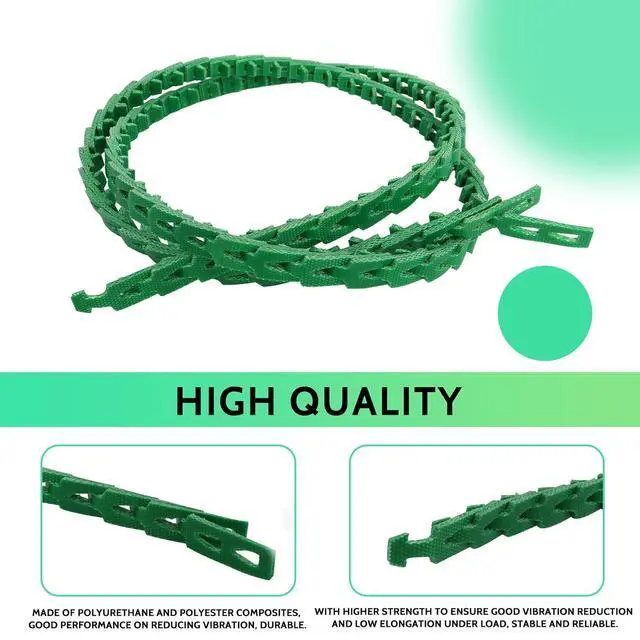 Alt view image 2 of 7 - 5FT Power Twist V-Belt 1/2-Inch x 5 Feet A Type, Adjustable Link V-Belt for Lathes, Drill Press, Table Saws and Other Woodworking Tools,4L or A Profile, 1/2" Width, 60" Length