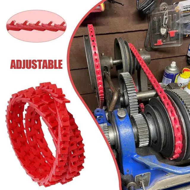 Alt view image 4 of 7 - 5FT Power Twist V Belt 1/2-Inch x 5 Feet A Type, Adjustable Link Drive V-Belt Perfect for Wood Lathes, Table Saws, Bandsaws,Benchtop Drill Press and Agricultural Machinery Repairs
