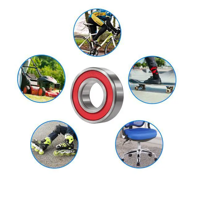 Alt view image 7 of 7 - 10 Pack 6305-2RS Double Rubber Seal Bearing 25x62x17mm,Pre Lubricated,Stable Performance,Cost Effective, Deep Groove Ball Bearings