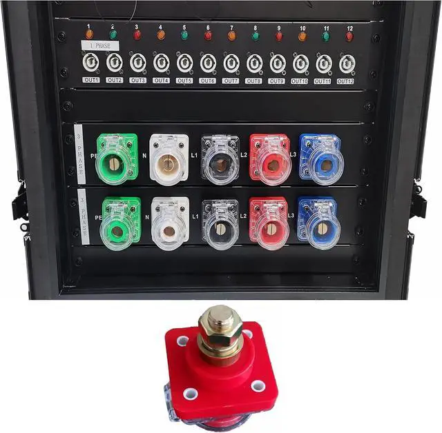 Alt view image 4 of 6 - 400A Camlock Power Sockets 5 Color 5 Male 5 Female for Power Distro