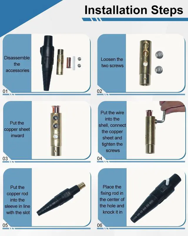 Alt view image 4 of 7 - CLS40 400A Camlock Connector Set5 Female Camlok Connector Bundle - High - Performance Power Solution for Diverse Needs
