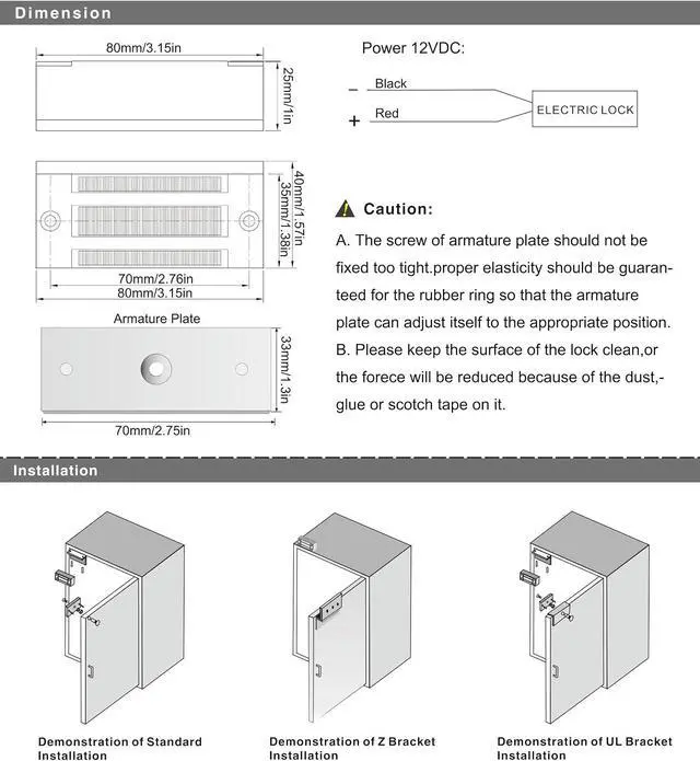 Alt view image 7 of 7 - Remote Control 120Lbs Electric Magnetic Door Cabinet Lock System